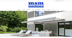 Desktop Screenshot of msm-markisen.de