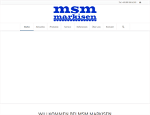 Tablet Screenshot of msm-markisen.de